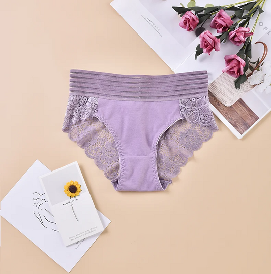3PCS High Waist Solid Color Silky Soft Womens Panties Small Size Sexy Breathable Women's Underwear Seamless Comfortable Lingerie